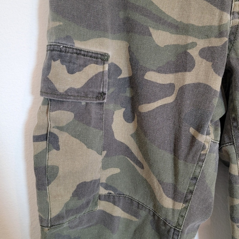 John Galt Camo Cargo Pants Casual 100% Cotton Streetwear Casual Belt Loop Pocket - Picture 9 of 13